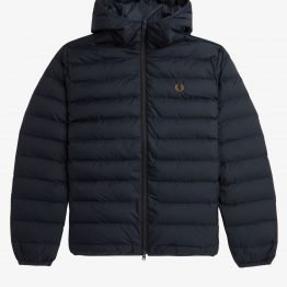 Fred Perry Isolierte Kapuzenjacke J8553-184 Black